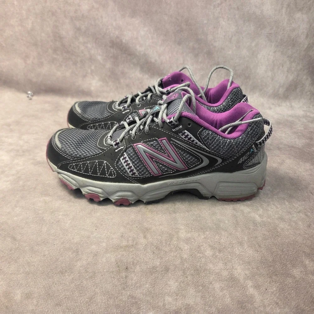 New Balance 412 v1 Womens Trail Running Shoes Grey Purple WTE412S1 Size 9